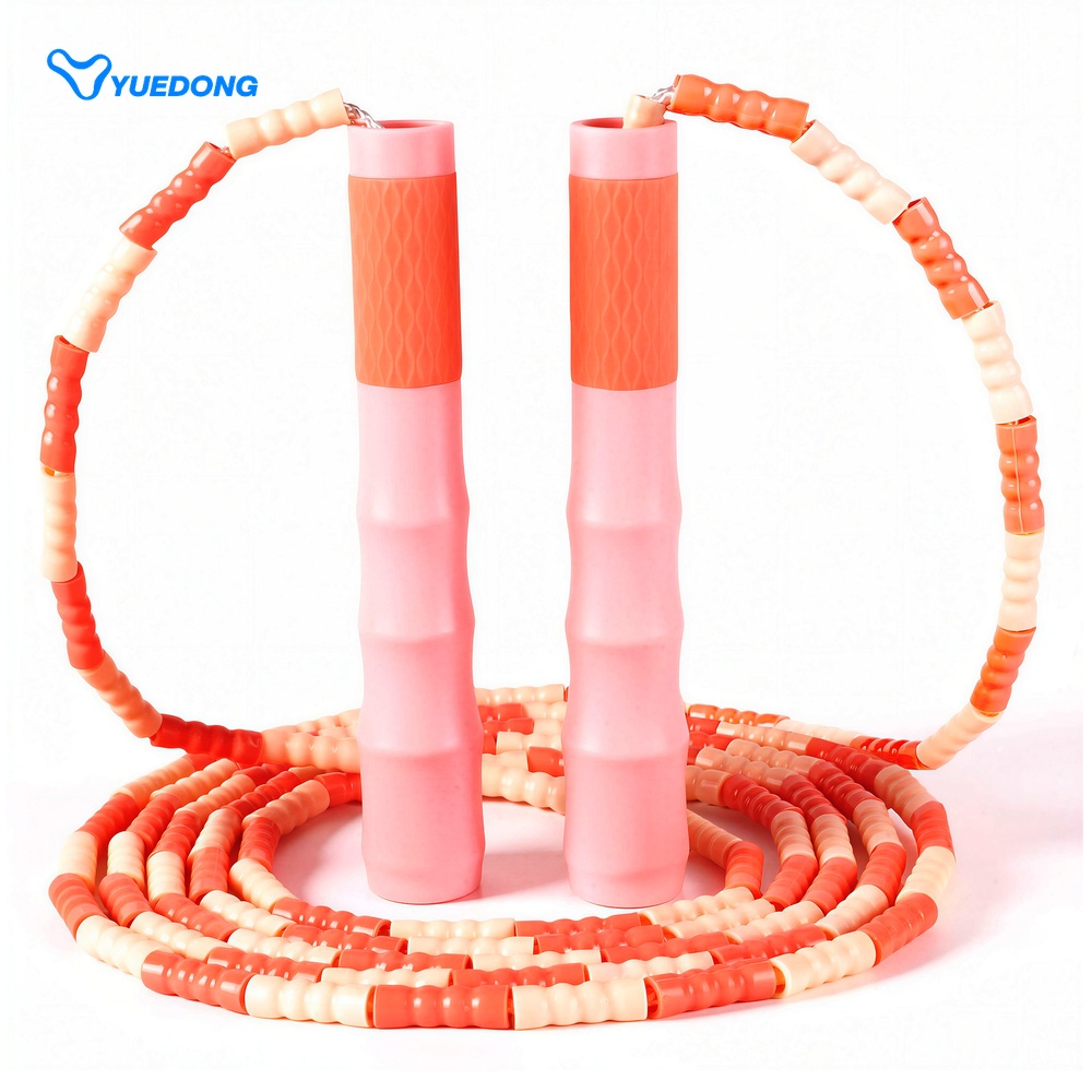 Speed Skipping Rope - เชือกกระโดดแบบมีลูกปัดสำหรับผู้เริ่มต้น เชือกกระโดดแบบปรับได้สำหรับผู้หญิงและเด็ก เชือกกระโดดแบบมีลูกปัดไม่พันกัน สำหรับออกกำลังกาย มวย ฟิตเนส