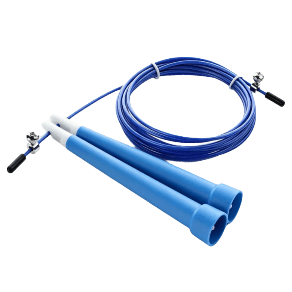 Speed Skipping Rope - เชือกกระโดดลวดเหล็กทนทาน ปรับความยาวได้ ไม่พันกัน เชือกกระโดดความเร็วสูง เคลือบ PVC