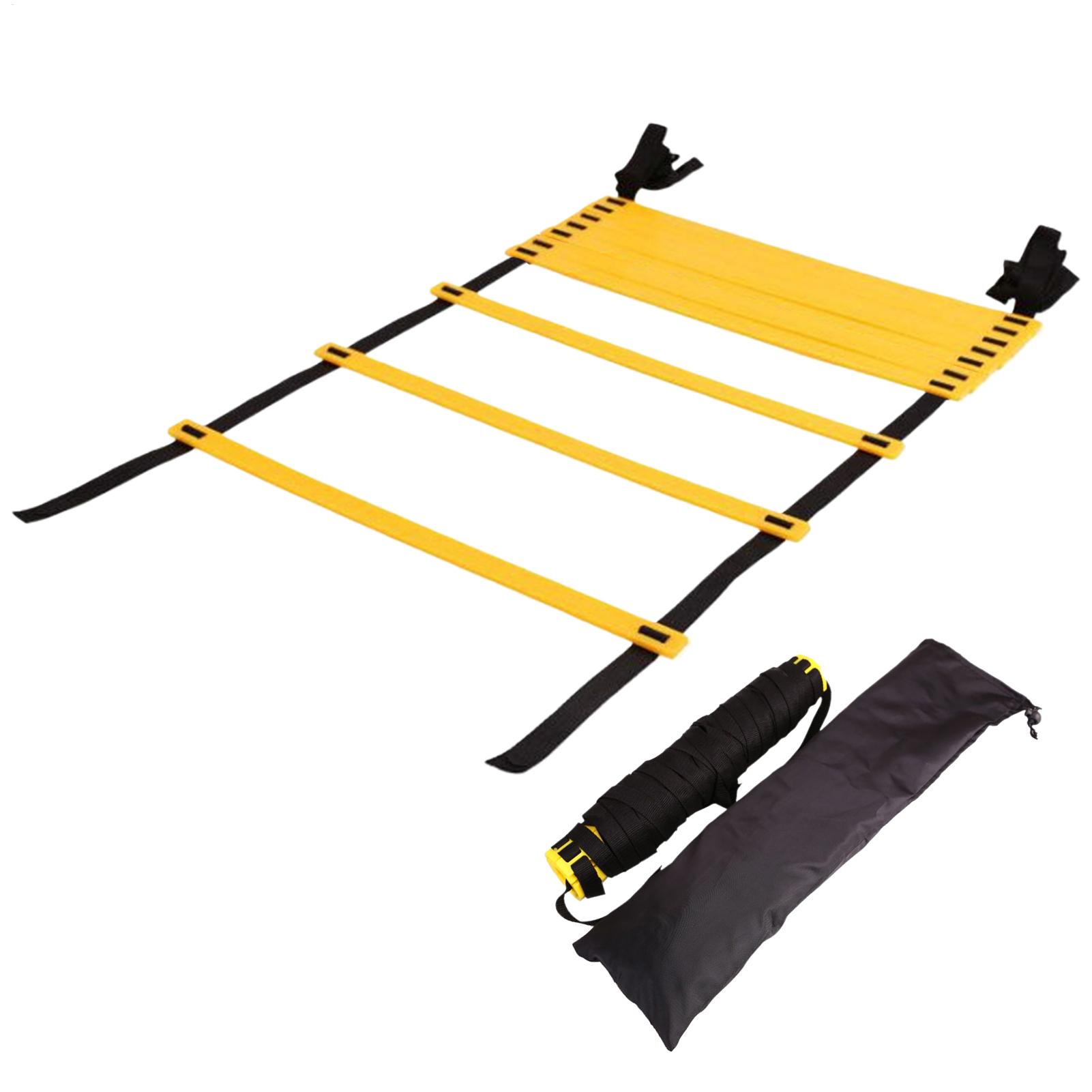 Speed Skipping Rope - บันไดฝึกความคล่องตัวสำหรับกีฬา สายรัดไนลอนปรับระดับได้ บันไดกระโดดสำหรับฝึกความเร็ว ฟิตเนส การประสานงานของร่างกาย และอุปกรณ์ฝึกซ้อมเพื่อเตรียมร่างกาย