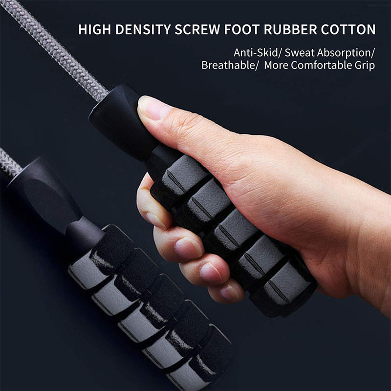 Speed Skipping Rope - เชือกกระโดดแบบเบาพิเศษ แข็งแรงทนทาน ผลิตจากไนลอนคุณภาพสูง พร้อมลูกปืนความเร็วสูง สายรัดข้อมือกันเหงื่อ ผลิตจาก