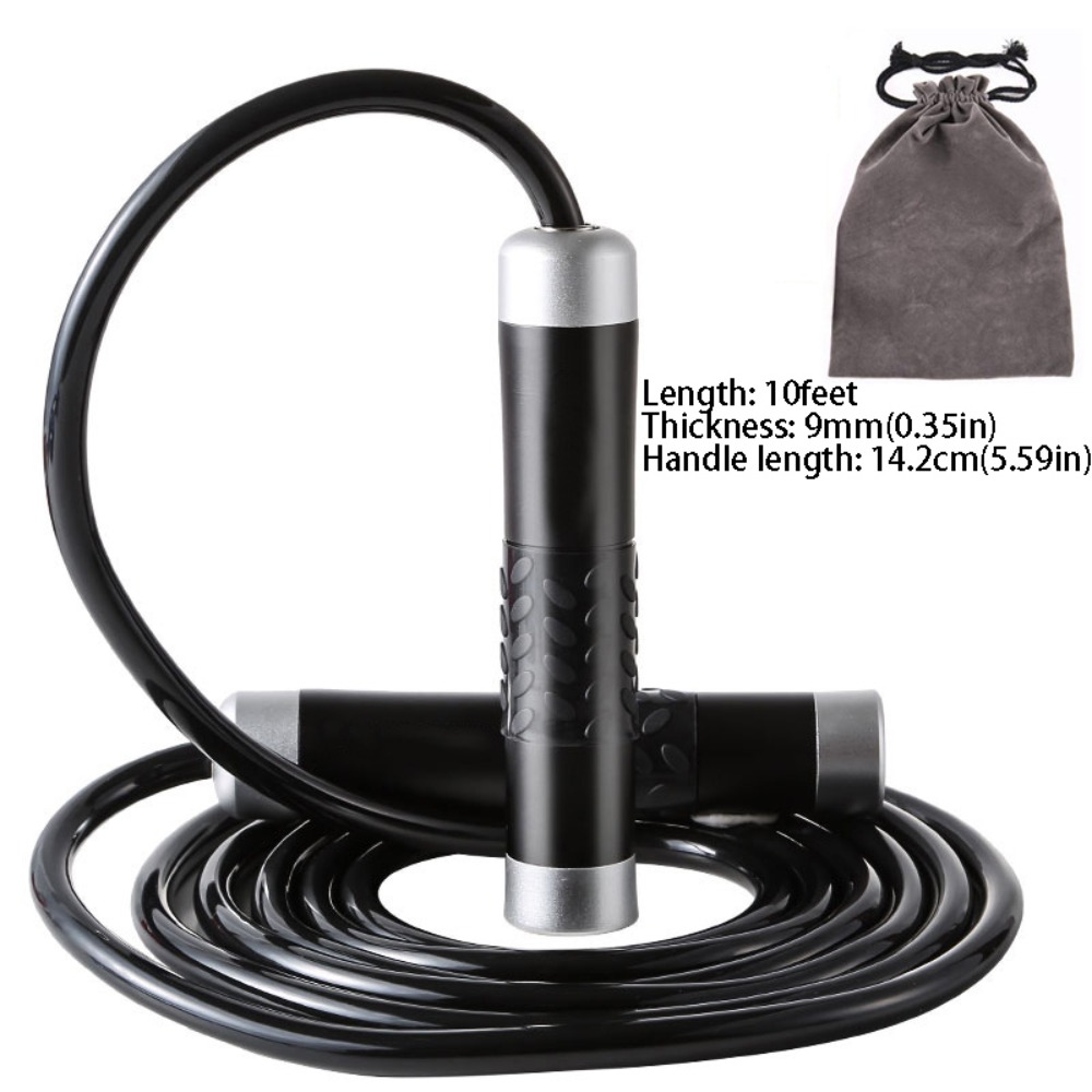 Speed Skipping Rope - เชือกกระโดดอลูมิเนียมอัลลอยด์รับน้ำหนักได้ดี ความยาว 300 ซม. ด้ามจับลูกปืน ปรับความยาวได้