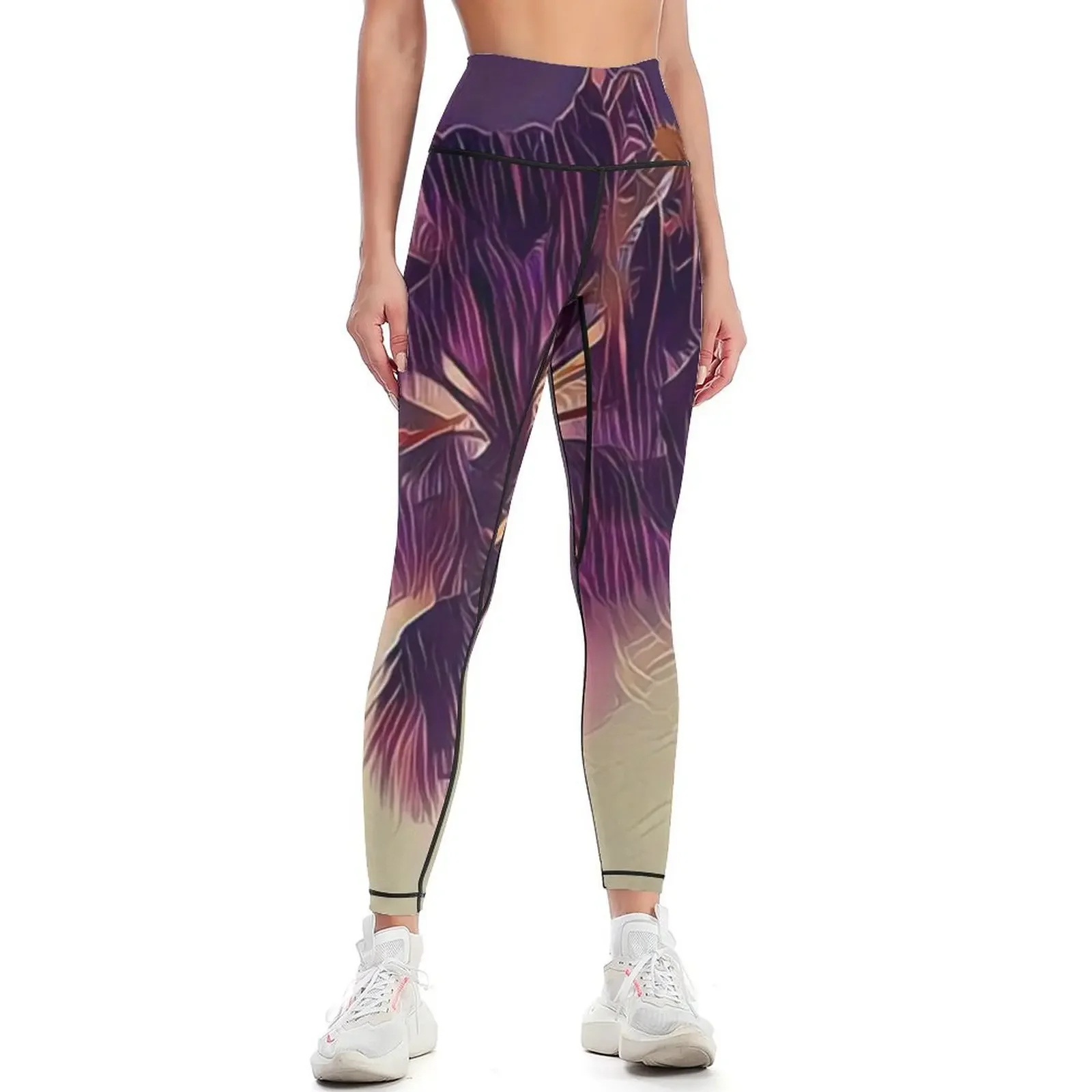 Yoga Fitness California - กางเกงเลกกิ้ง California Palm Cinema K1 สำหรับออกกำลังกาย