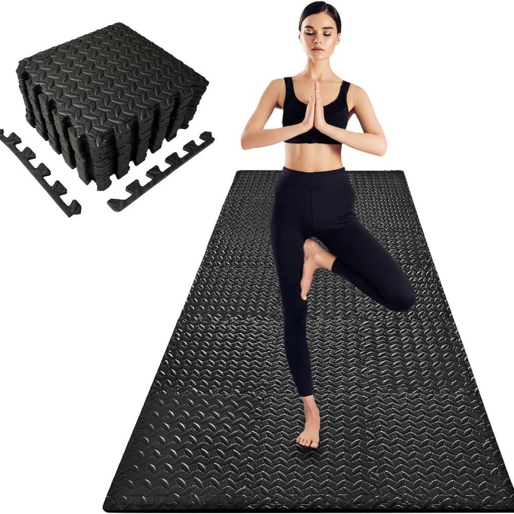 Yoga Fitness Room - แผ่นรองออกกำลังกายแบบประกบ (16 ชิ้น) - แผ่นโยคะ 30x30