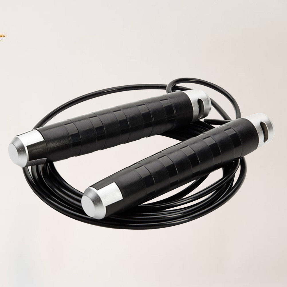 เชือกกระโดดเหล็กสีดำ ระบบลูกปื - Speed Skipping Rope บทวิจารณ์และราคา