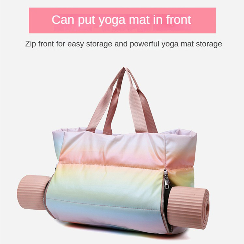 เสื่อโยคะกระเป๋าสุภาพสตรียิมกร - Yoga Fitness Gym Photos บทวิจารณ์และราคา