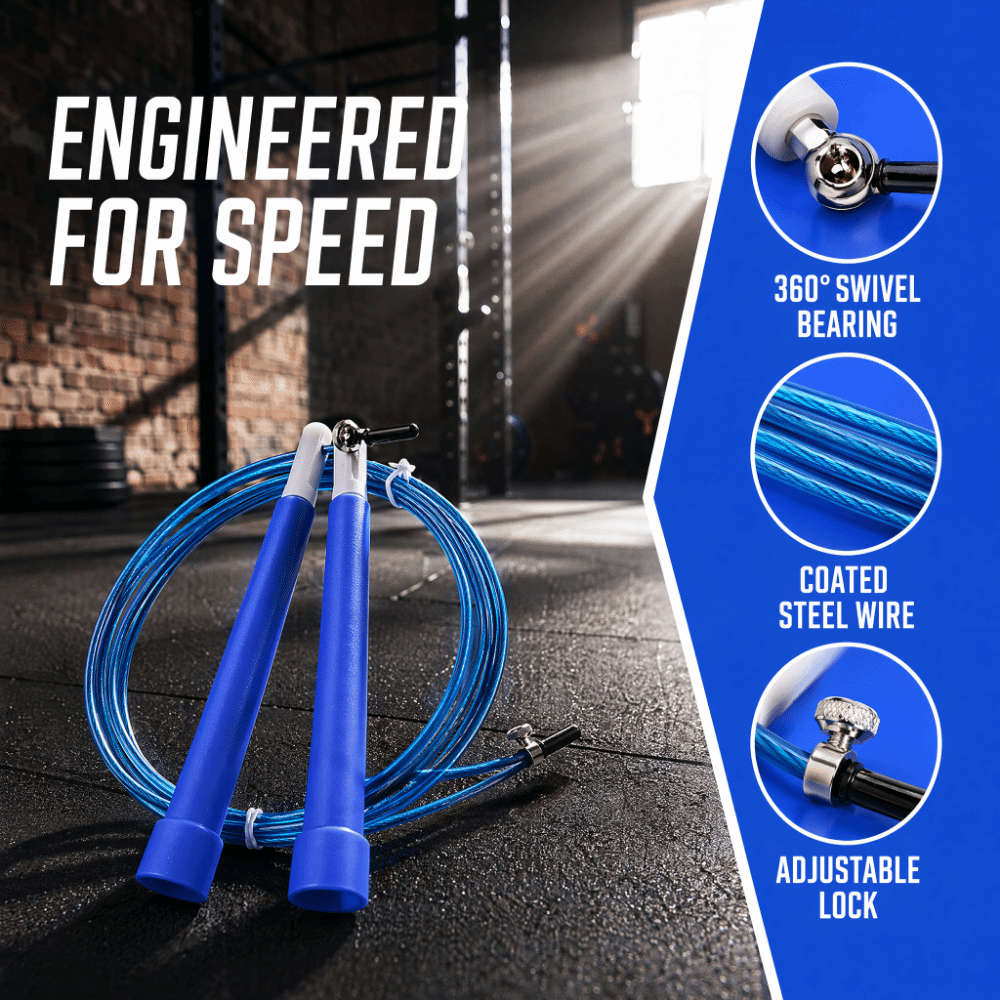เชือกกระโดดลวดเหล็กทนทาน ปรับค - Speed Skipping Rope บทวิจารณ์และราคา