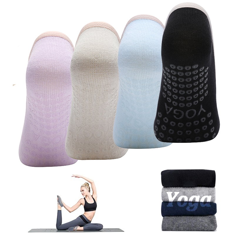 ถุงเท้าพิลาทิสกันลื่นสำหรับผู้ - Yoga Fitness Women บทวิจารณ์และราคา
