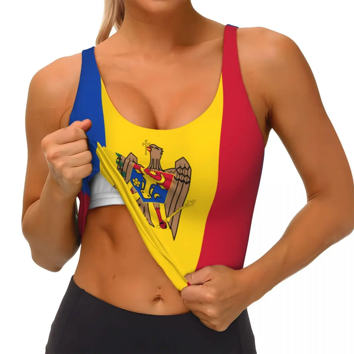 มอลโดวาธง Basic Tops ผู้หญิง S - Yoga Fitness Women บทวิจารณ์และราคา