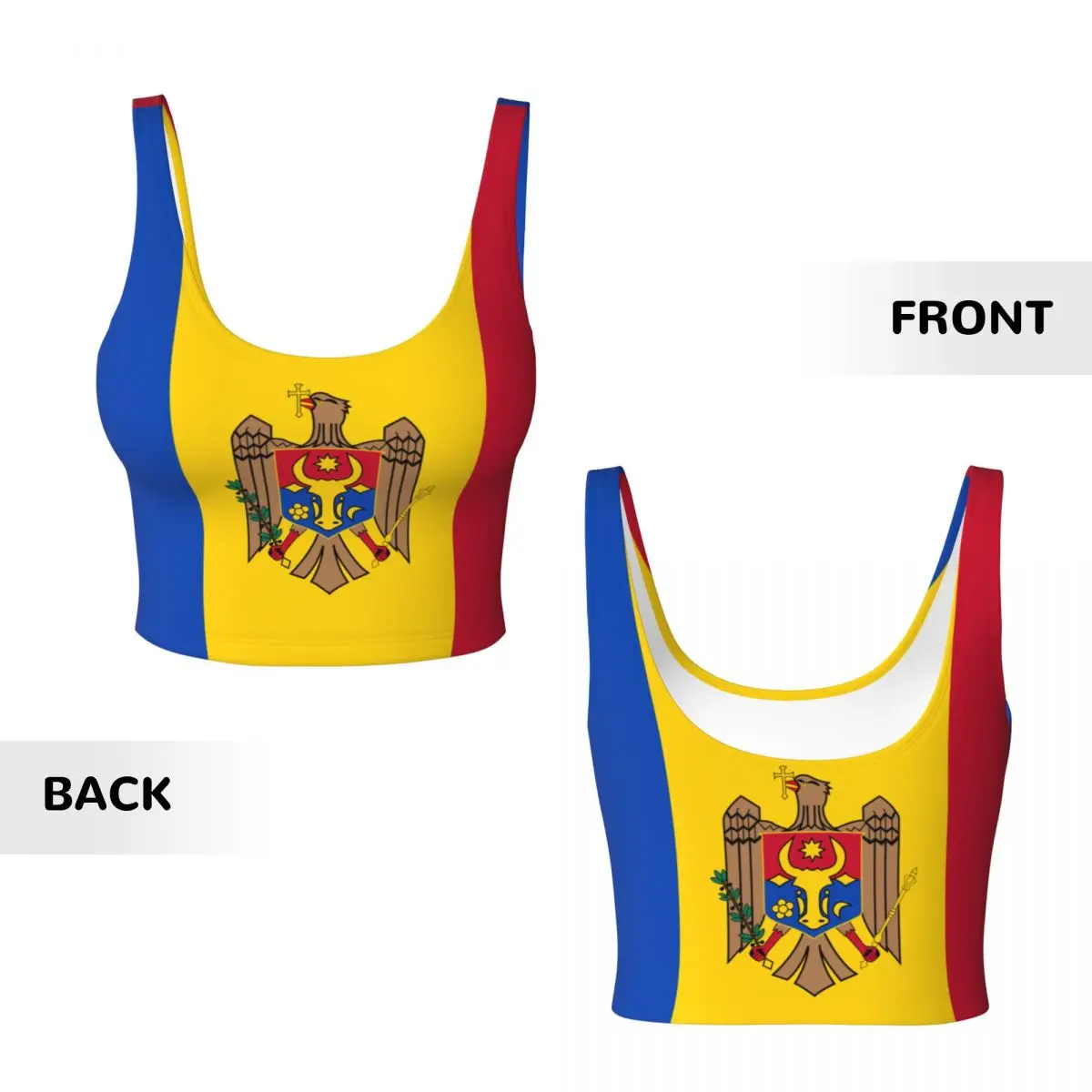มอลโดวาธง Basic Tops ผู้หญิง S - Yoga Fitness Women บทวิจารณ์และราคา