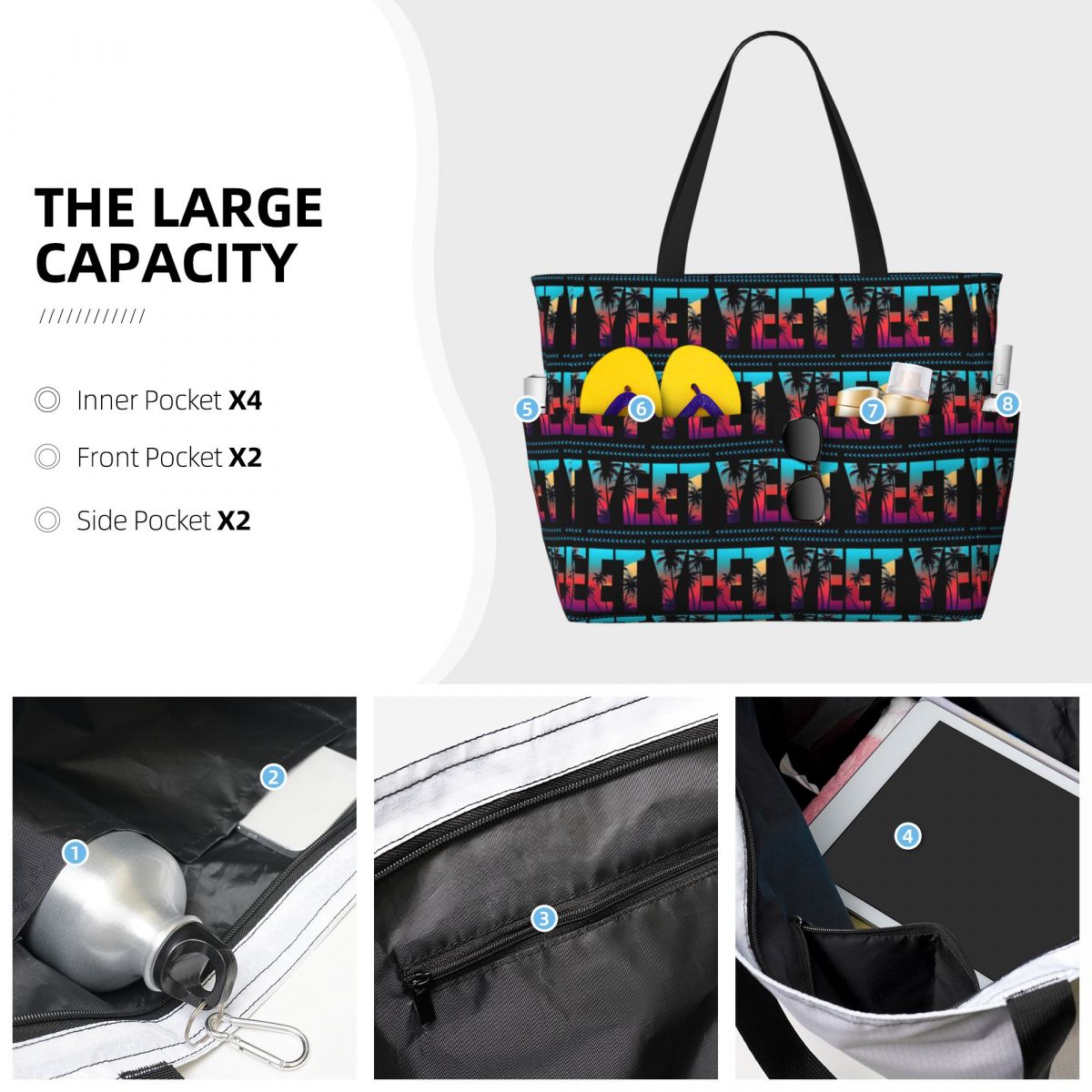 กระเป๋าโท้ทลายมะพร้าว ยี่ห้อ J - Yoga Fitness Gym Photos บทวิจารณ์และราคา