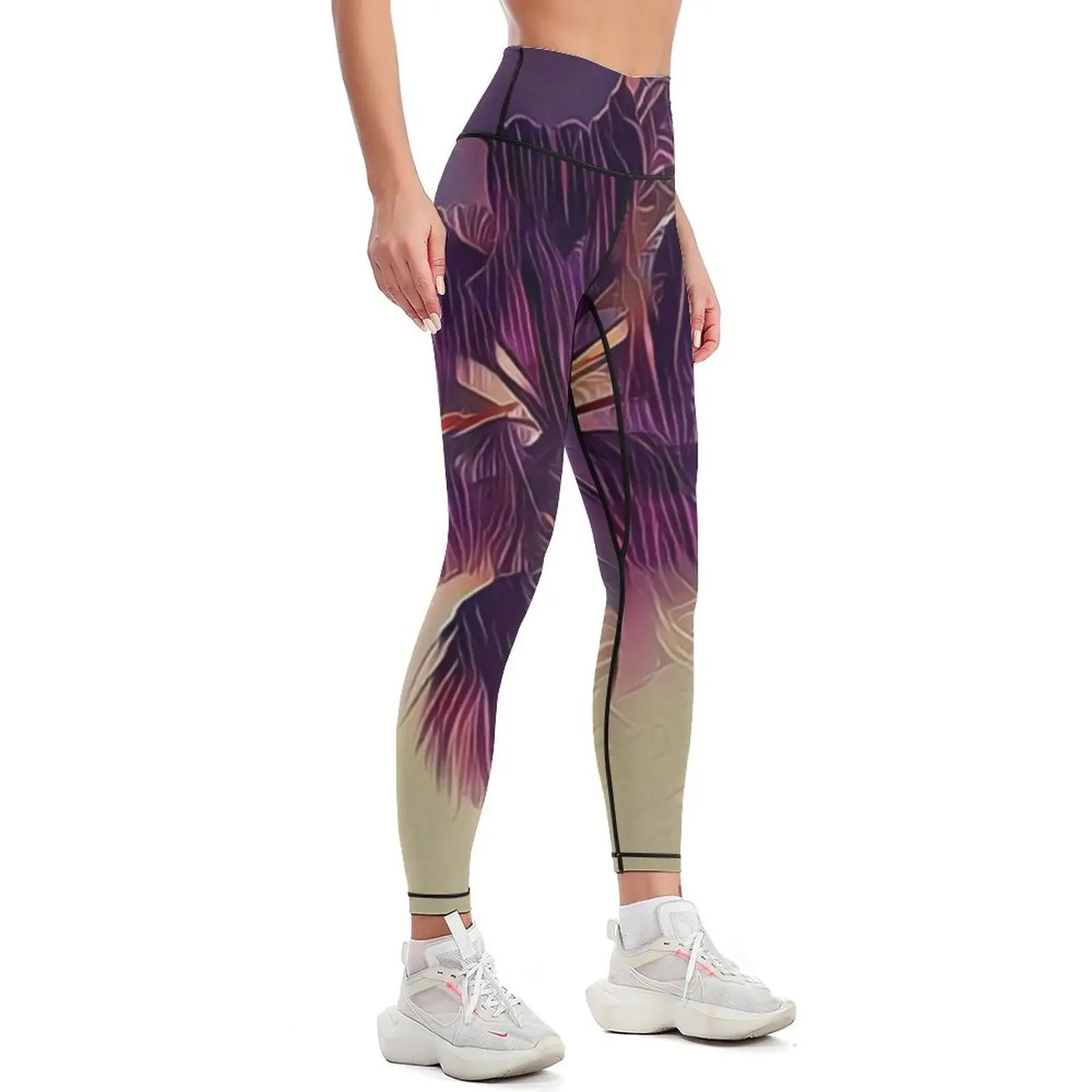 กางเกงเลกกิ้ง California Palm  - Yoga Fitness California บทวิจารณ์และราคา