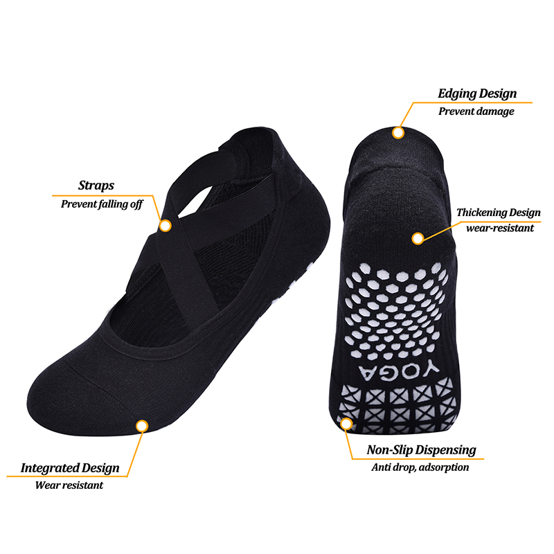 ถุงเท้าโยคะกันลื่นสำหรับผู้หญิ - Yoga Fitness Women บทวิจารณ์และราคา