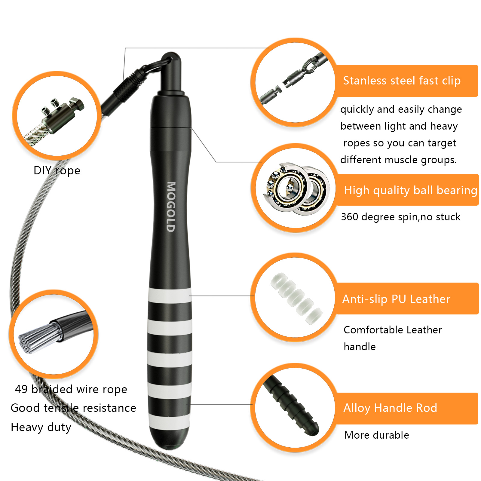 เชือกกระโดด ProFitness Fast Cl - Speed Skipping Rope บทวิจารณ์และราคา