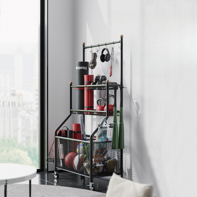 ที่เก็บอุปกรณ์กีฬาเคลื่อนย้ายไ - Yoga Fitness Room บทวิจารณ์และราคา